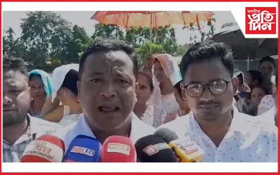 চিলাপথাৰত অসম জাতীয়তাবাদী যুৱ ছাত্ৰ পৰিষদৰ প্ৰতিবাদ