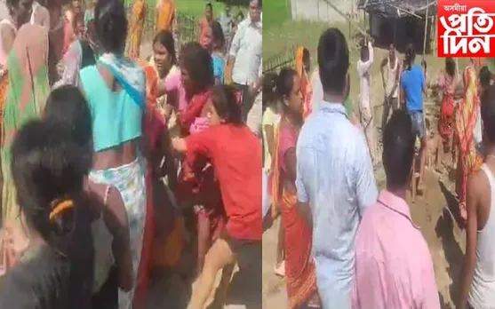 ৰণস্থলীলৈ পৰিণত হ'ল চিলাপথাৰ; প্ৰচণ্ড মাৰপিটত আহত...