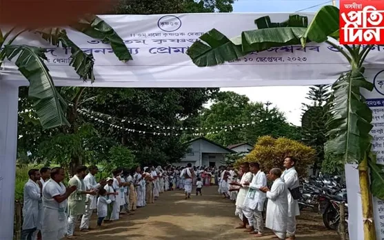 দুদিনীয়া ভ্ৰমণসূচীৰে ধেমাজিত সৰ্থেবাৰী নসত্ৰৰ কৃষ্ণগুৰু সেৱাশ্ৰমৰ গুৰু প্ৰেমানন্দ