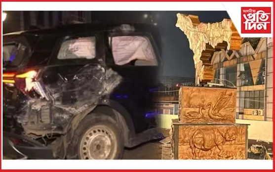 জু-ৰোড উৰণ সেতুত দুৰ্ঘটনাঃ সুৰামত্ত চালকৰ অতপালিত ক্ষতি হ'ল আটকধুনীয়া স্মাৰক...