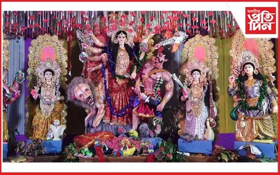 মানকাচৰ-মেঘালয়ত শান্তিপূৰ্ণভাৱে প্ৰতিমা বিসৰ্জন