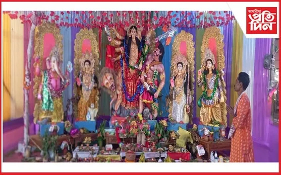 নগাঁও জিলাৰ পশ্চিমাঞ্চলত নৈসৰ্গিক পৰিৱেশত মহাষ্টমী পূজা