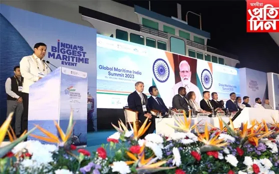 বিশ্ব সামুদ্ৰিক ভাৰত সন্মিলন ২০২৩ ৰ শুভ উদ্বোধন প্ৰধানমন্ত্ৰী মোডীৰ