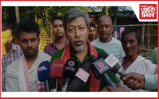 অজয় দত্তৰ মৃত্যুৰ ন্যায়ৰ দাবী জীপাল কৃষক শ্ৰমিক সংঘৰ