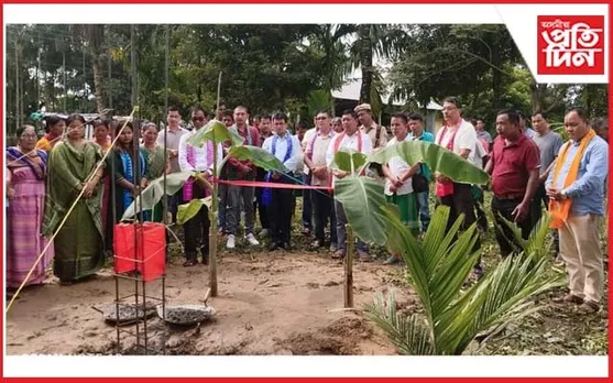 কোকৰাঝাৰত ৫ টা অংগনবাড়ী কেন্দ্ৰৰ আধাৰশীলা স্থাপন...