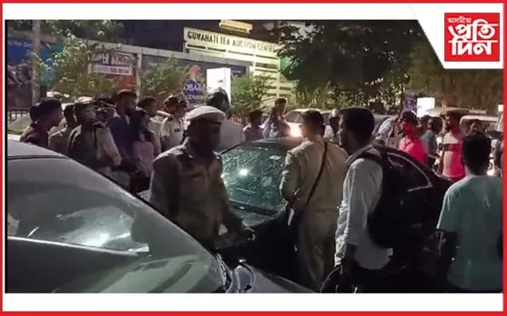 নতুন বিধানসভা ভৱনৰ সন্মুখত ভয়ংকৰ দুৰ্ঘটনা...