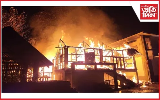 মাৰ্ঘেৰিটাত ভয়ংকৰ অগ্নিকাণ্ড: ২০ লক্ষাধিক টকাৰ সম্পতি ধ্বংস