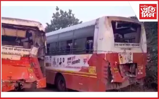 একনাথ সিন্দেৰ দশেৰা অনুষ্ঠানৰ পৰা ঘূৰি অহাৰ পথতে বাছ দুৰ্ঘটনা...