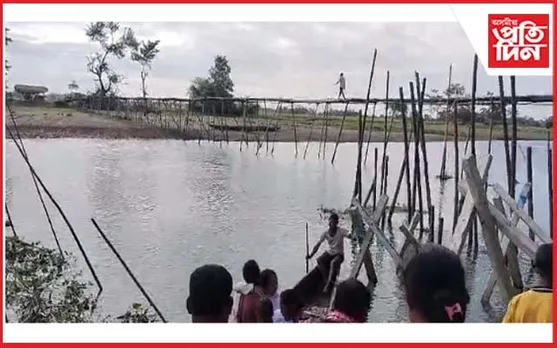 চিলাপথাৰৰ মধ্য চিচিটঙানীত দলং ভাঙি আহত ছাত্ৰ-ছাত্ৰী