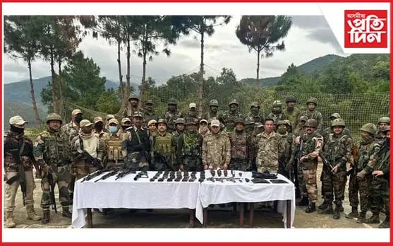 মণিপুৰত উদ্ধাৰ বুজন পৰিমাণৰ অস্ত্ৰ : গ্ৰেপ্তাৰ দুই ইউ এন এল এফ সদস্য 
