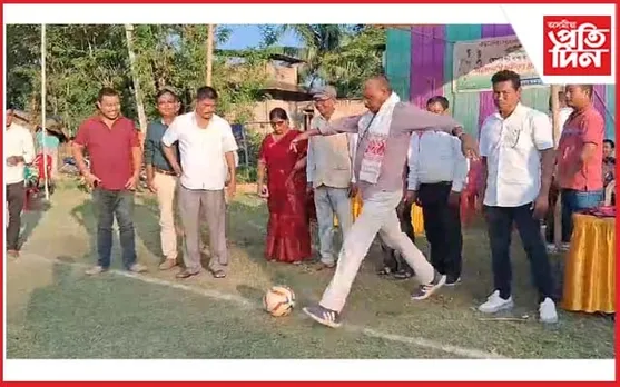 পূৱেৰুণ সংঘৰ উদ্যোগত যোগাব্দী বৰুৱা সোঁৱৰণী ফুটবল প্ৰতিযোগিতা আৰম্ভ