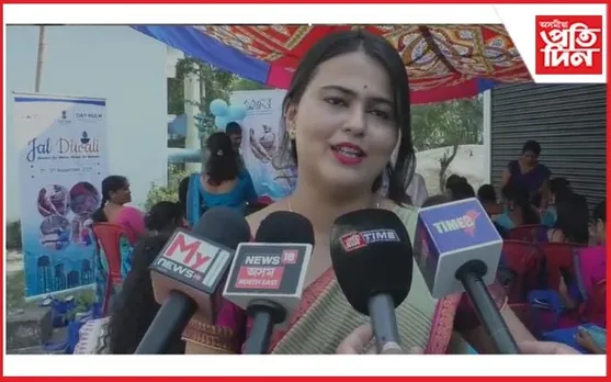মঙলদৈত জল দীপাৱলী উদযাপন 