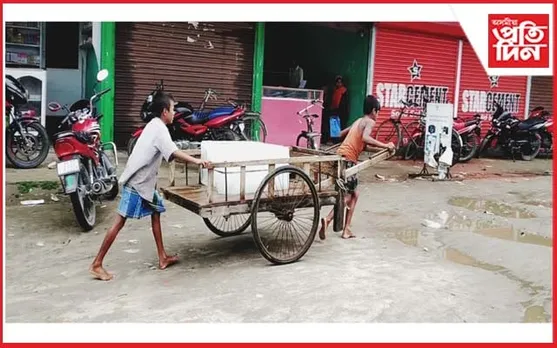 শিশু দিৱসৰ বিপৰীত ছবি : নগাঁৱৰ পশ্চিমাঞ্চলত বৃদ্ধি পাইছে শিশু শ্ৰমিক