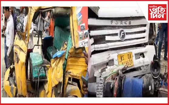 নগাঁৱৰ টোকোলাই বেবেজীয়াত ভয়ংকৰ পথ দুৰ্ঘটনা : আহত ৭