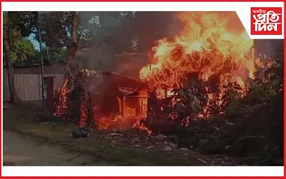 লামডিং কালিবাৰী অঞ্চলত ভয়ংকৰ অগ্নিকাণ্ড