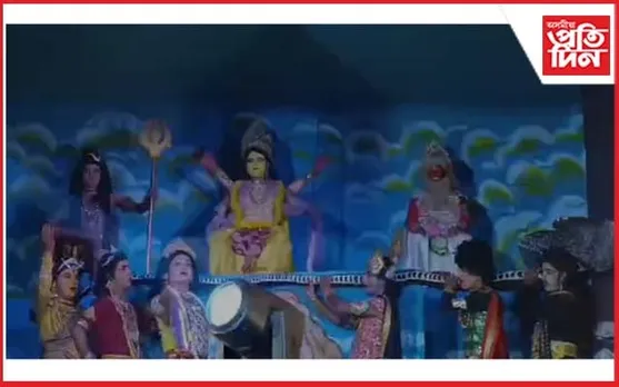 জীৱন্ত সমুদ্ৰ মন্থন চাবলৈ শিলচৰৰ কালী পূজাত দৰ্শকৰ ভিৰ