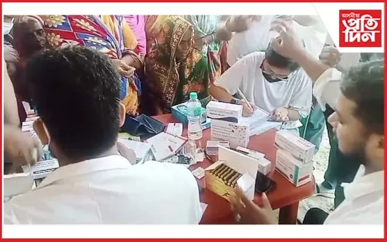 পুৰণিগুদাম কুমাৰগাৱঁত বিনামূলীয়া স্বাস্থ্য শিবিৰ সম্পন্ন