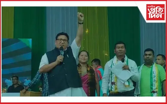 তামুলপুৰত লোকসভা নিৰ্বাচনৰ ৰণশিঙা বজালে প্ৰমোদ বড়োৱে