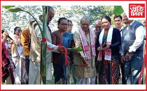 হাৰ্হি একাডেমী উচ্চ মাধ্যমিক বিদ্যালয়ত পুথিভঁৰালৰ আধাৰশিলা স্থাপন...