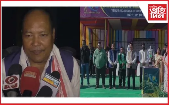 ওদালগুৰি প্ৰীমিয়াৰ লীগৰ ফাইনেলত অধ্যক্ষ বিশ্বজিৎ দৈমাৰীৰ অংশগ্ৰহণ