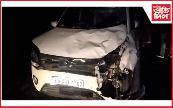 ঘৰ সোমাব লওতেই তীব্ৰবেগী বাহনৰ খুন্দা, নিহত পত্নী, আহত স্বামী