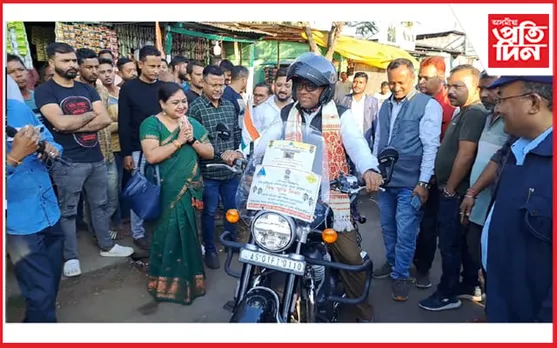 পথ সুৰক্ষা জন আন্দোলনৰ নিচান উৰুৱাই জখলাবন্ধাত পৰিবহন মন্ত্ৰী পৰিমল শুক্লবৈদ্য...