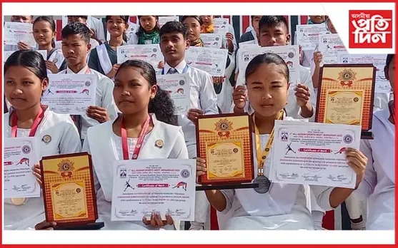 কেন্দ্ৰীয় ক্ৰীড়া সমাৰোহত হাওৰাঘাটৰ শ্ৰীমন্ত শংকৰদেৱ বিদ্যালয়ৰ সুনাম অৰ্জন