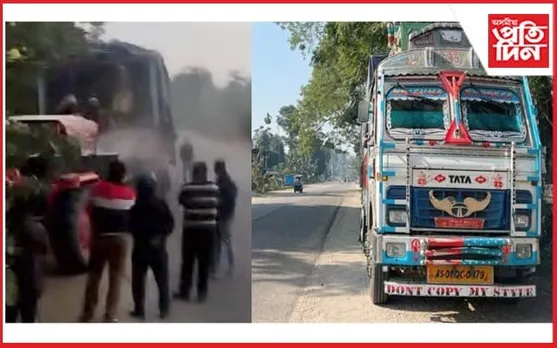 গোগামুখ-ঘিলামৰাত চিমেণ্টৰ চোৰাং বেহা : ৰাজপথত চিমেণ্ট বিক্ৰী,টকা লৈ উধাও চালক