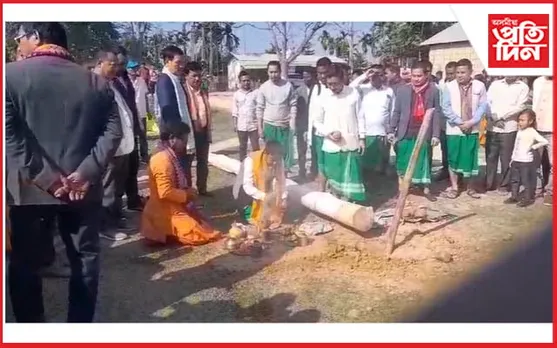 এবছুৰ ৫৬ সংখ্যক কেন্দ্ৰীয় প্ৰতিনিধি অধিৱেশনৰ লাইখুঁটা স্থাপন...