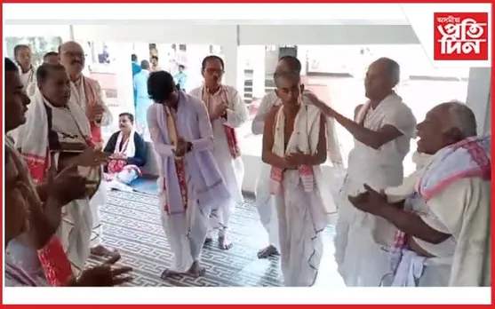পহিলা মাঘৰ দিনা বটদ্ৰৱা থানত ভকত বৈষ্ণৱৰ নাম কীৰ্তন