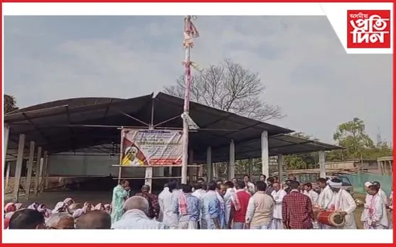 লেপেটকটাত ডঃ শ্ৰী শ্ৰী পীতাম্বৰ দেৱগোস্বামীৰ বাঁহৰ অনুষ্ঠানৰ লাইখোটা স্থাপন 