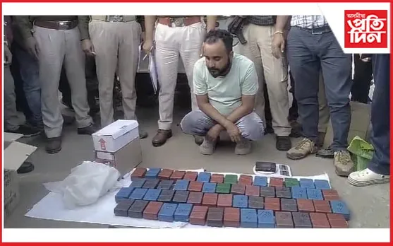 গোলাঘাটৰ জামুগুৰিত প্ৰায় তিনি কোটি টকাৰ হিৰ'ইন জব্দ...