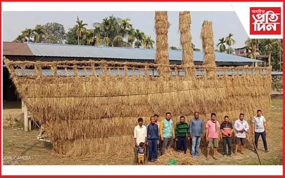 টাইটানিকৰ আৰ্হিত নিৰ্মিত ভেলাঘৰে দৃষ্টি কাঢ়িছে বেবেজীয়াবাসীৰ