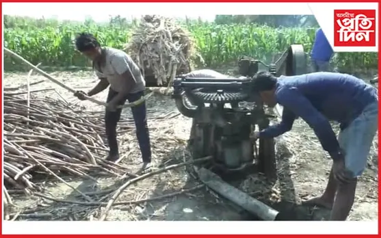 বিহু উপলক্ষে চুৰা প্ৰস্তুত কৰাত ব্যস্ত মঙলদৈৰ কৃষক...