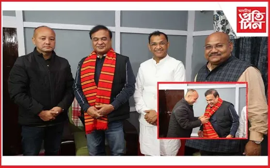 গোলাঘাট জিলাৰ কংগ্ৰেছৰ সভাপতি দাদু টায়ে বিজেপিত যোগদানৰ সম্ভাৱনা