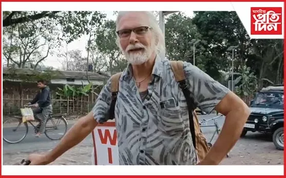 কাজিৰঙাত বিদেশী পৰ্যটকে দিলে চাইকেল চলোৱাৰ উপযোগিতাৰ বিৱৰণ 