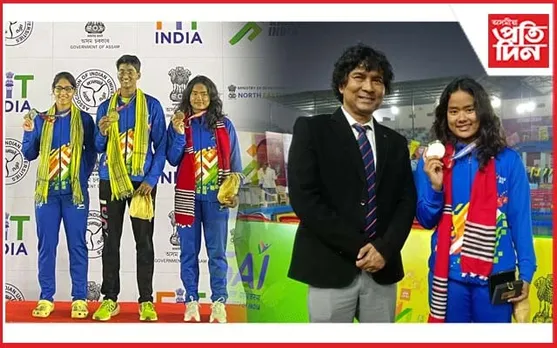 খেলো ইণ্ডিয়া বিশ্ববিদ্যালয় গেমছৰ সাঁতোৰত উত্তৰা গগৈৰ ব্ৰঞ্জ লাভ...