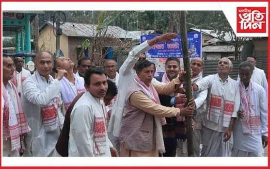 বঙৰাৰ শ্ৰীশ্ৰী কৈটাসিদ্ধি সত্ৰৰ সুঁৱৰি উৎসৱৰ মহাৰজত জয়ন্তীৰ লাইখুঁটা স্থাপন 