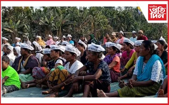 লক্ষ্য বিজেপিক গাদীচ্যুত কৰা ! দুধনৈত নিৰ্বাচনী কুচকাৱাজত ব্যস্ত আপ