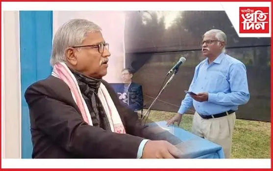 আনন্দ চন্দ্ৰ কলেজত শিক্ষাবিদ ড০ অৱনী কুমাৰ ভাগৱতী