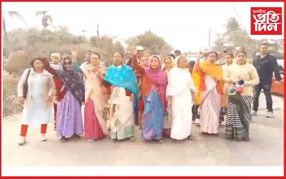 বিশ্বনাথৰ ১৫ নং ৰাষ্ট্ৰীয় ঘাইপথে জ্বলাকলা খুওৱাইছে ৰাইজক
