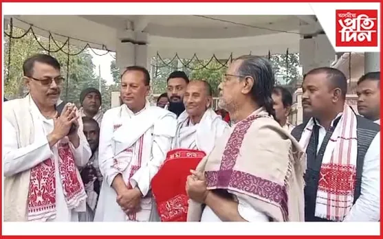 বটদ্ৰৱা থানৰ ভকত বৈষ্ণৱৰ আশীষ ল'লে সাংসদ প্ৰদ্যুৎ বৰদলৈয়ে