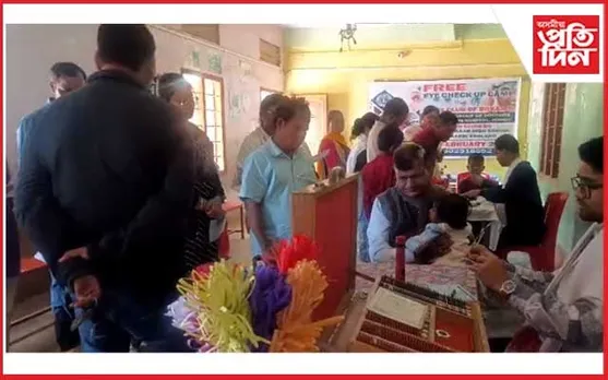 বোকাজান লায়ন্স ক্লাৱৰ উদ্যোগত বিনামূলীয়া চকু চিকিৎসা শিবিৰৰ আয়োজন