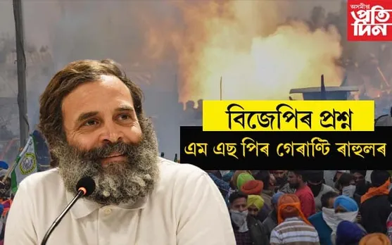 কৃষক আন্দোলনৰ মাজত ৰাহুল গেৰাণ্টিঃ বিজেপিৰ প্ৰশ্ন, কৃষকৰ উত্তৰ... 