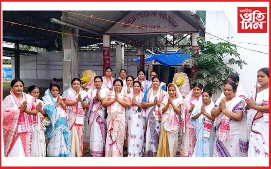 বিশ্ব শান্তিৰ কামনাৰে আজিৰে পৰা পশ্চিম শেনছোৱা নামঘৰত বাৰ্ষিক ভাগৱত পাঠ