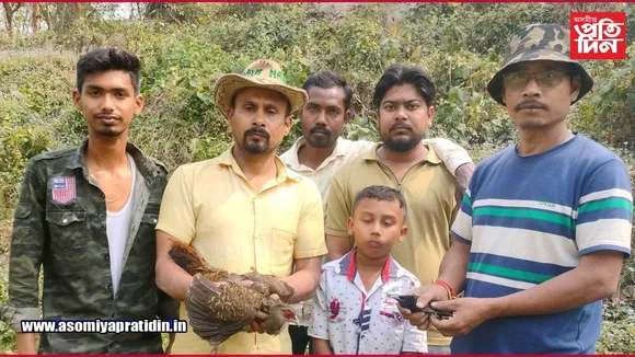 'প্ৰকৃতিপ্ৰেমী মঞ্চ অসম'ৰ দুষ্প্ৰাপ্য প্ৰজাতিৰ পক্ষী উদ্ধাৰ