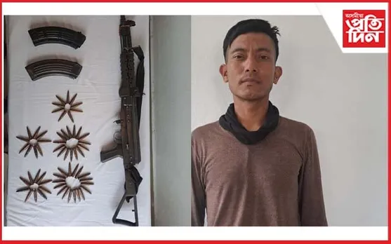 মথুৰাপুৰত অস্ত্ৰসহ আলফা স্বাধীনৰ দুৰ্ধষ কেডাৰ আটক...