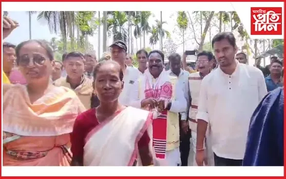 গহপুৰত কংগ্ৰেছ প্ৰাৰ্থী প্ৰেমলাল গঞ্জুৰ ব্যাপক নিৰ্বাচনী প্ৰচাৰ...