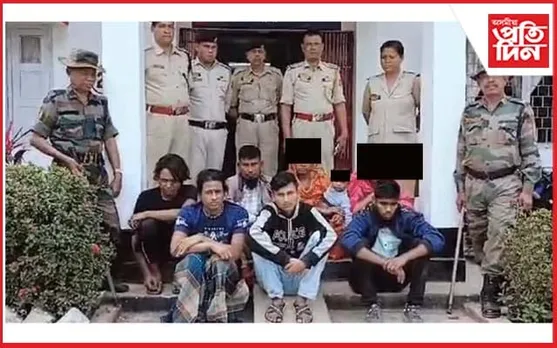 অবৈধভাৱে ভাৰতত প্ৰৱেশ : আগৰতলা ষ্টেচনত ৭জন বাংলাদেশী গ্ৰেপ্তাৰ