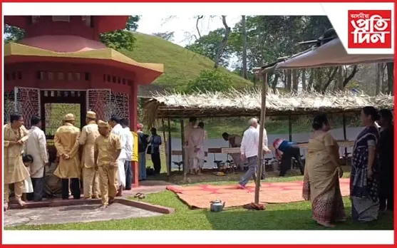 টাই ধৰ্মীয় পৰম্পৰাগত ৰীতি-নীতিৰে ৪২ খন শৰাই উৎসৰ্গা অনুষ্ঠান